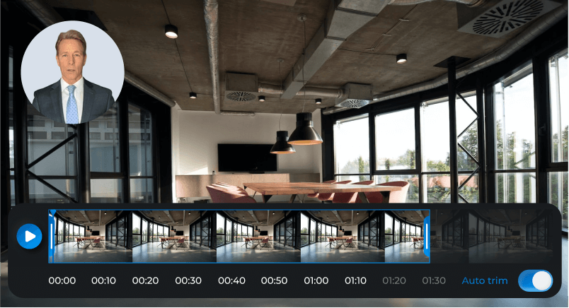 Editing AI avatar office background