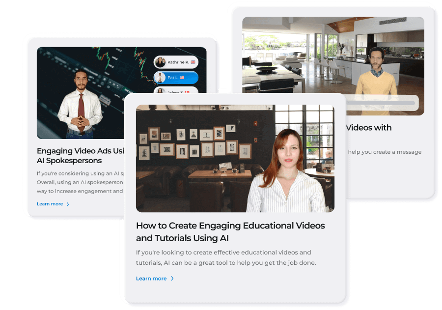 Text to video use cases