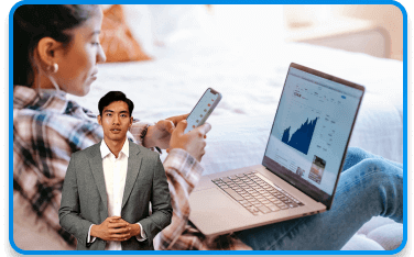 AI avatar store background