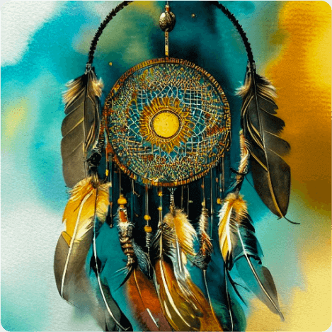 AI-generated dreamcatcher image 2