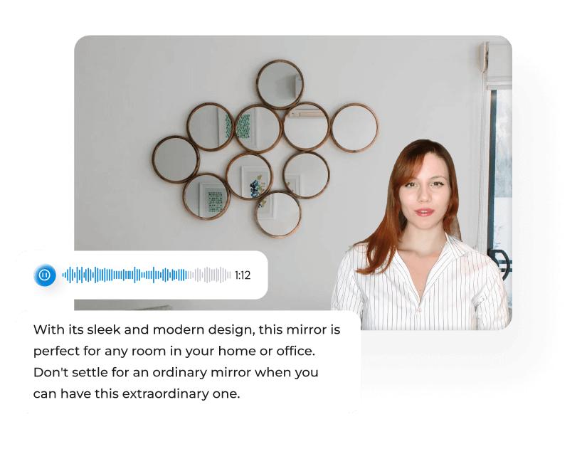 Text to video mirror background video 3
