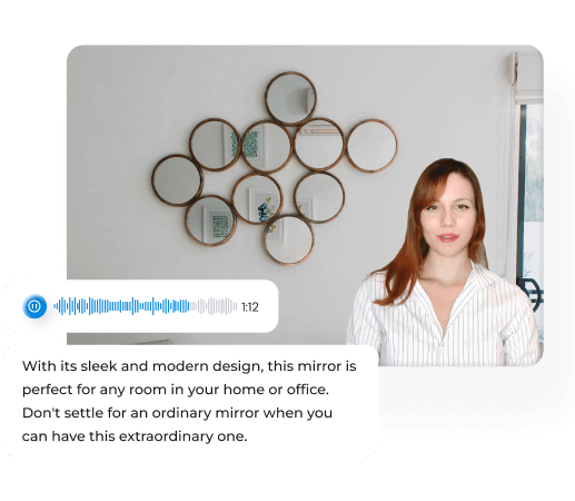 Text to video mirror background video 4