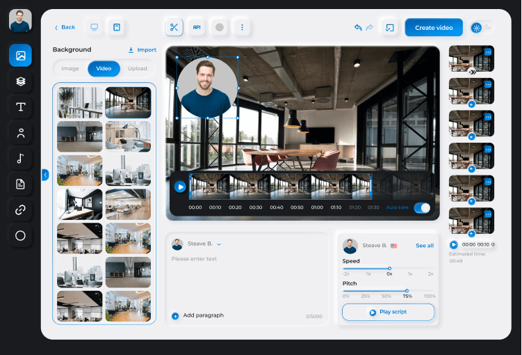 how the video editor works