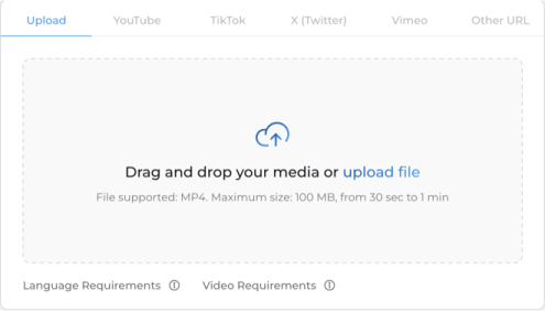 drag and drop your media